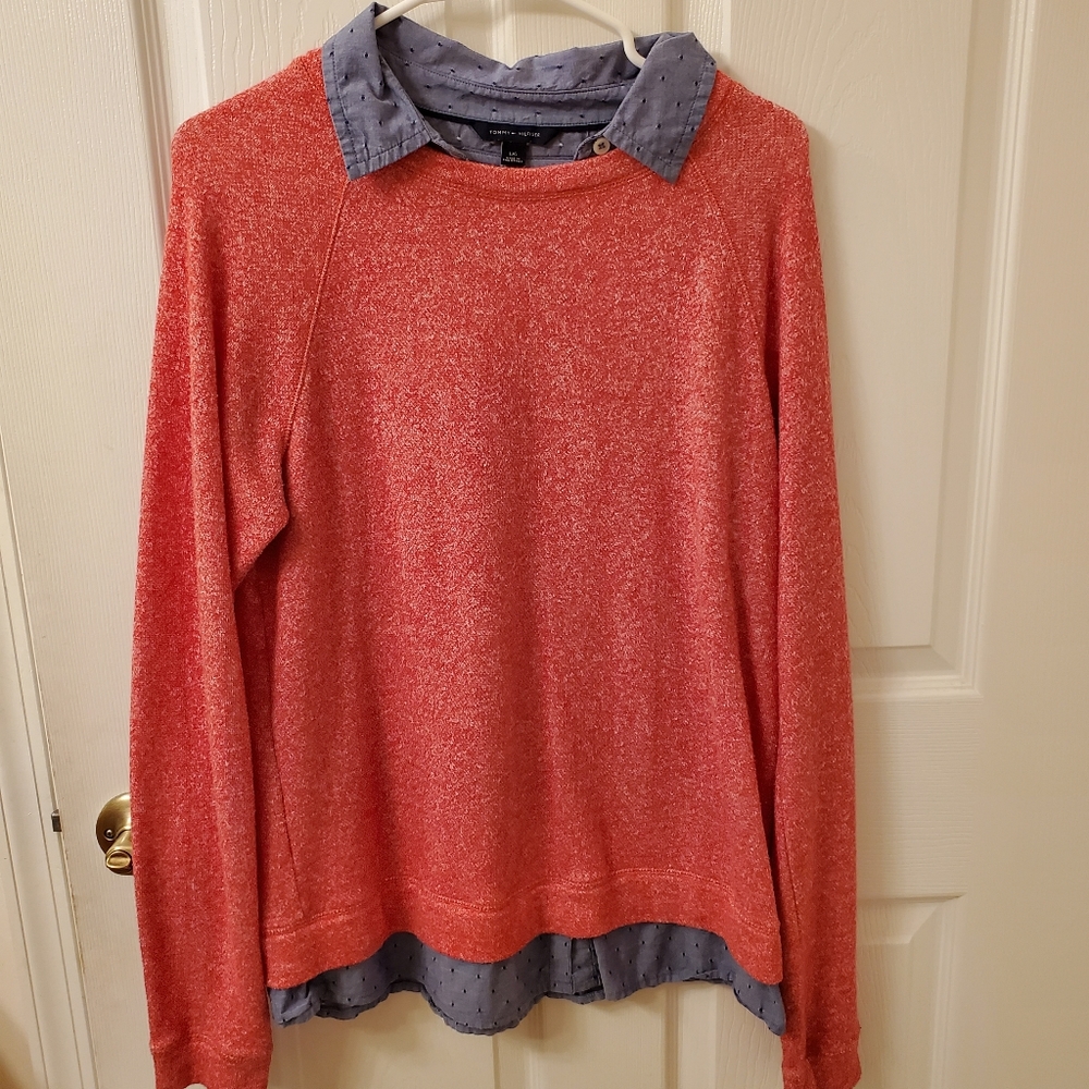 Tommy Hilfiger Layered Look Sweater Size L